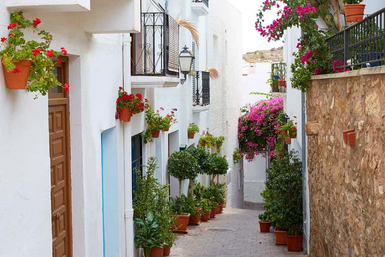 Exploring the picturesque streets of Mojácar