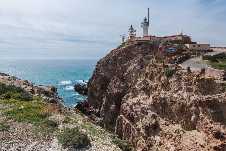 Lighthouse in Cabo de Gata Natural Park