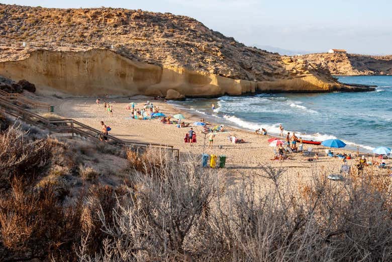 Praia de La Carolina, em Cuatro Calas