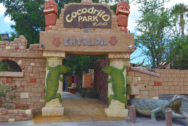 Ingresso dello zoo Cocodrilo Park