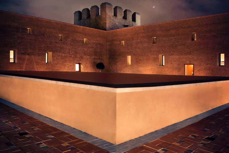 Vistas desde la terraza al anochecer