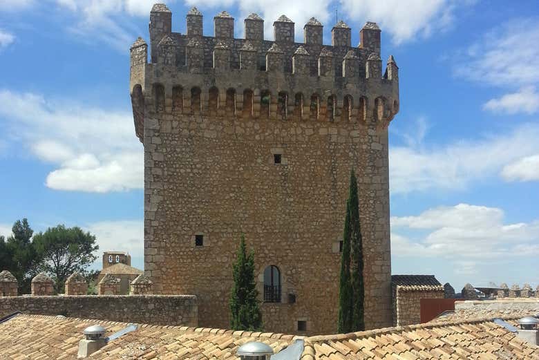 Vistas de la torre del homenaje desde el paseo de ronda