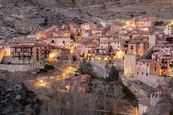 Tour di Albarracín al tramonto