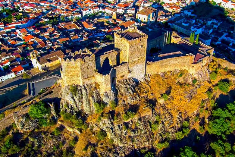 Vista aérea del Castillo de Luna