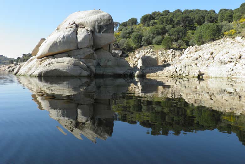 Navegando pela barragem de Alcántara