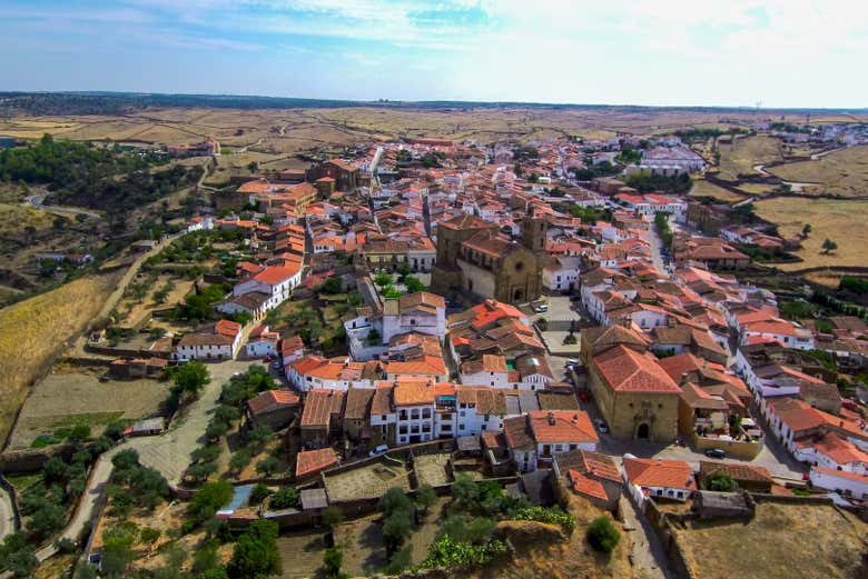 Vista aérea de Alcántara