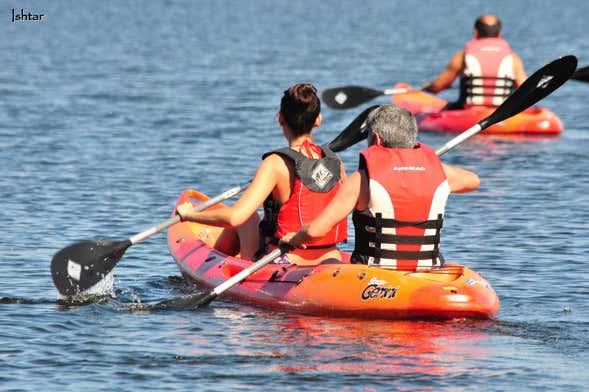 Tour en kayak por el embalse de Alcántara