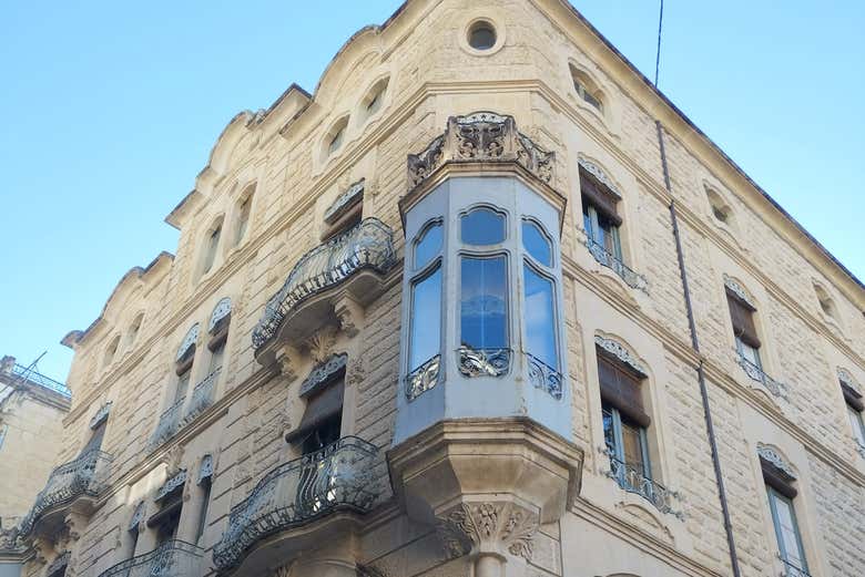 Uno degli edifici in stile modernista di Alcoy