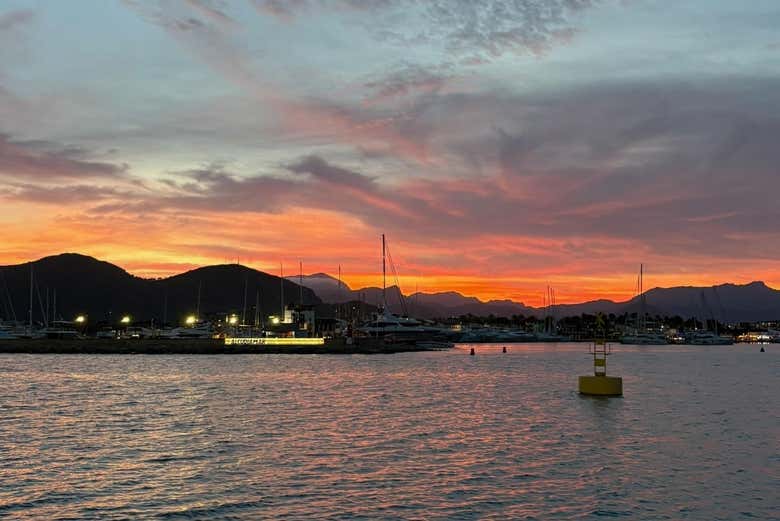 Colores del atardecer en Alcudia