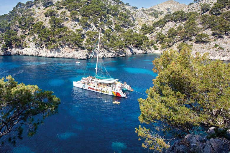 Sailing along the Alcudia bay