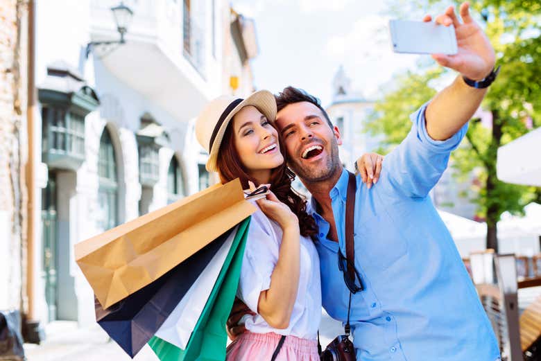 Haciendo compras en Palma, la capital de Mallorca y de Baleares