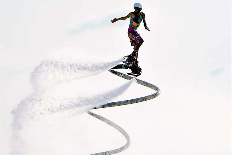 Diversión con el flyboard