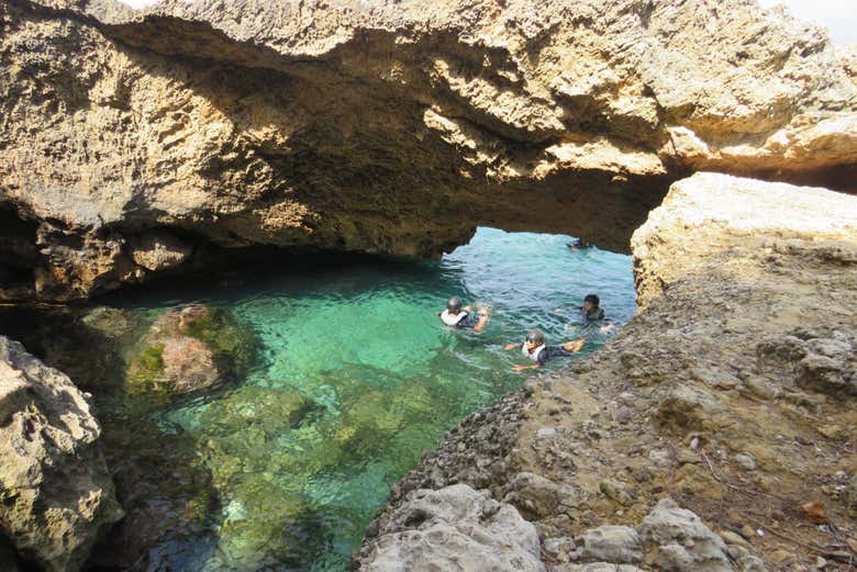 Formaciones rocosas en el norte de Mallorca