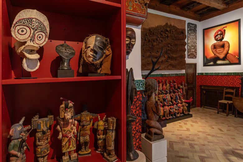 Une des pièces de la maison conçue par Hassan Fathy