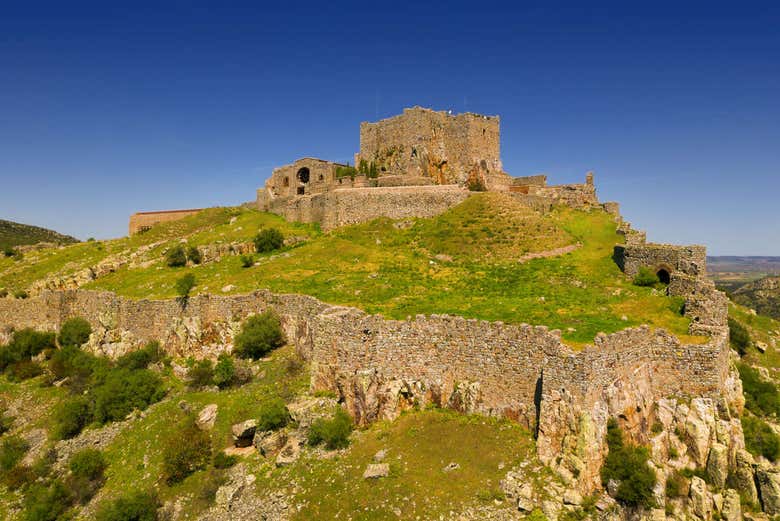 Vue sur le château d'Aldea del Rey