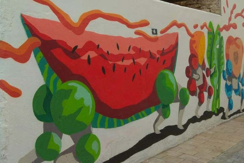 Ruas do centro de Alfamén