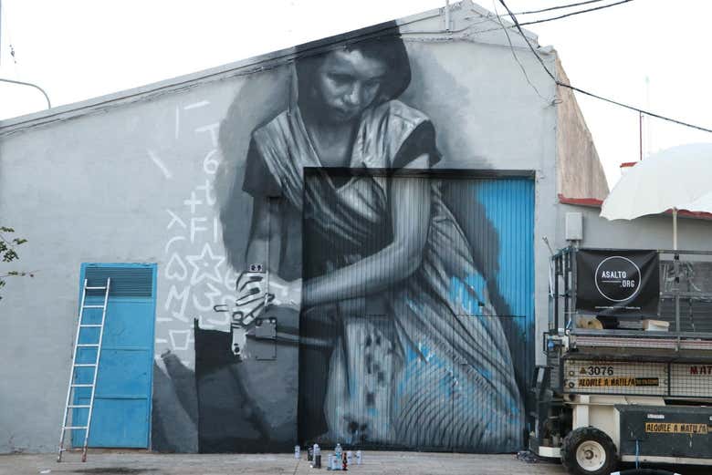 Alfamén es el pueblo aragonés con más murales