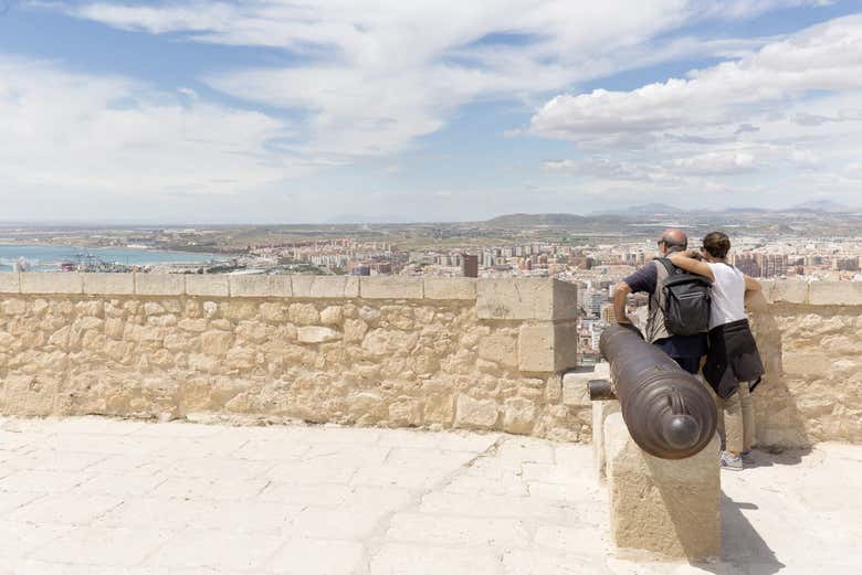 Vue depuis le château de Santa Bárbara
