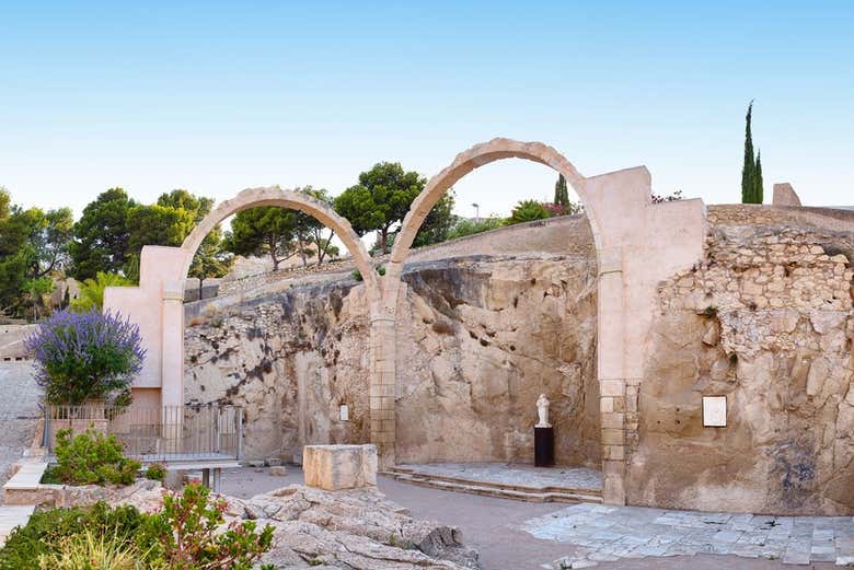 Les ruines de l'ermitage de Santa Bárbara