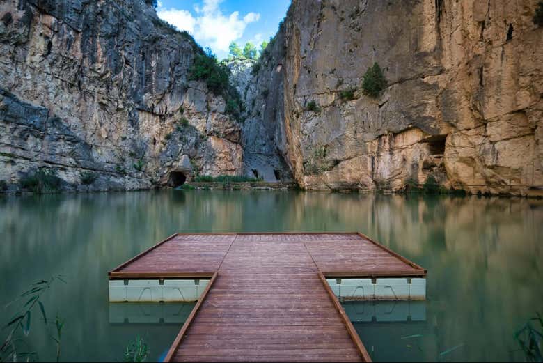 Passerelle dans les gorges du Turia
