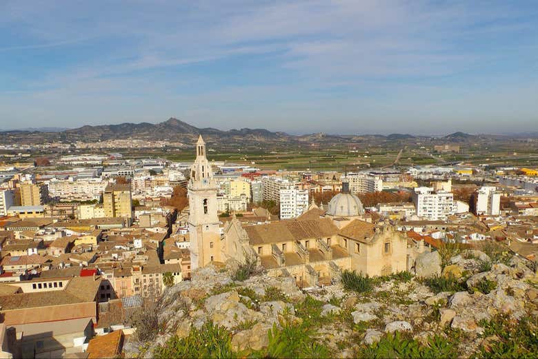 Vue panoramique sur Xàtiva