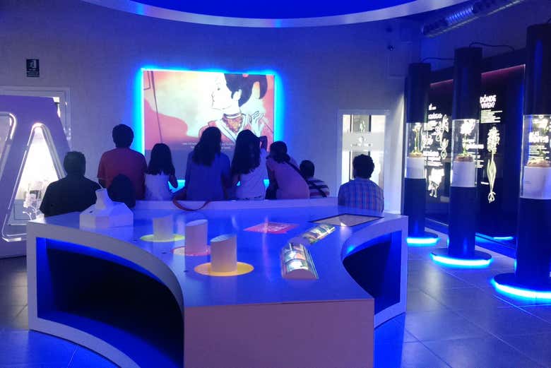 Viendo un documental en grupo