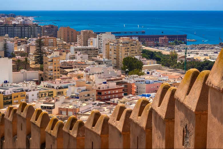 Admire views of Almería from the Alcazaba
