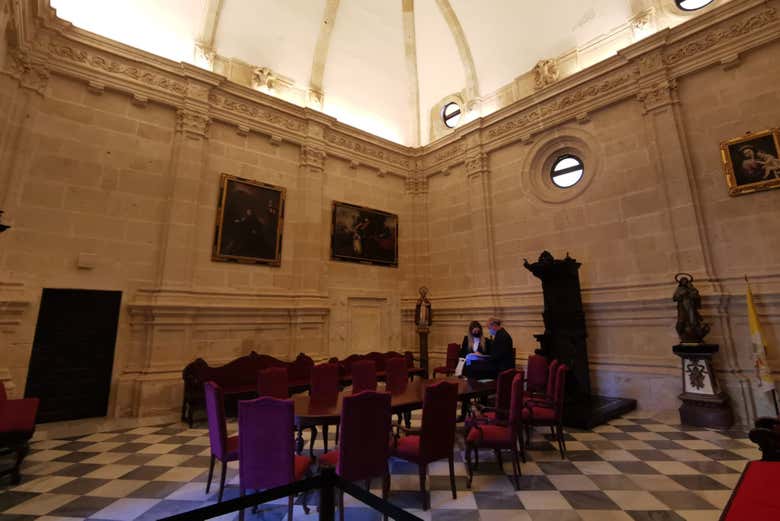 Uma das salas da catedral almeriense