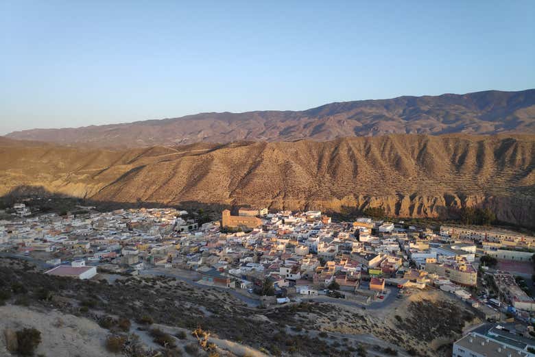 Panoramic views of Tabernas