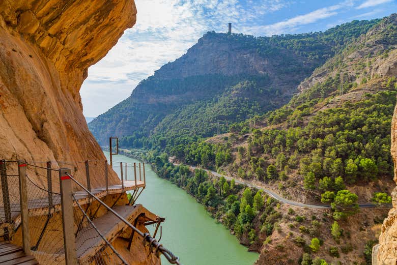 Vista del fiume dalle passerelle