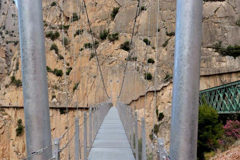 El puente colgante más largo de España. Caminito del Rey