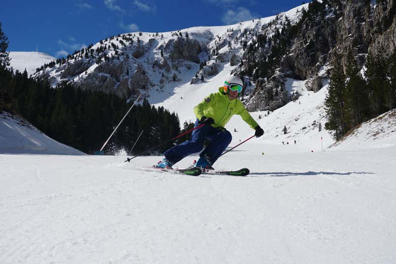Esquiando en Masella