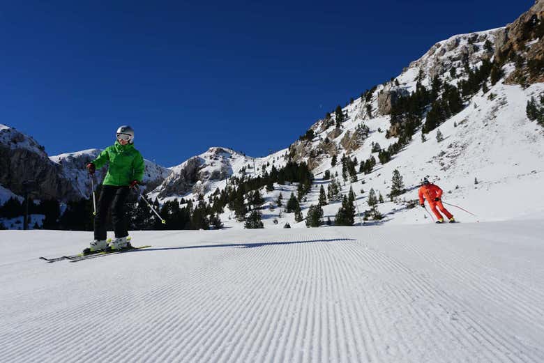 Esquiando por Masella  