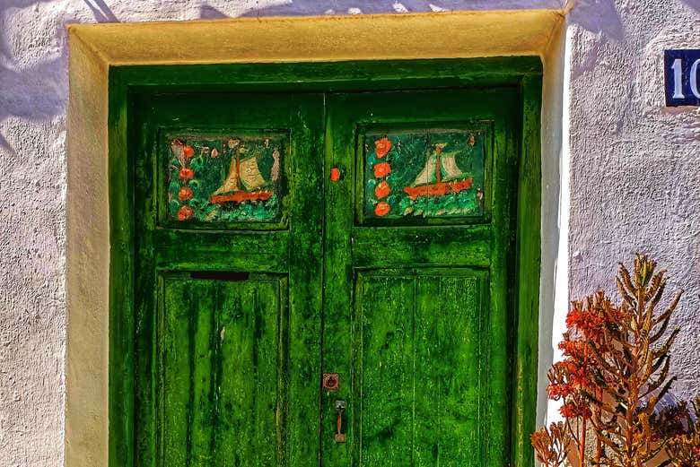Detalle de una puerta en Altea
