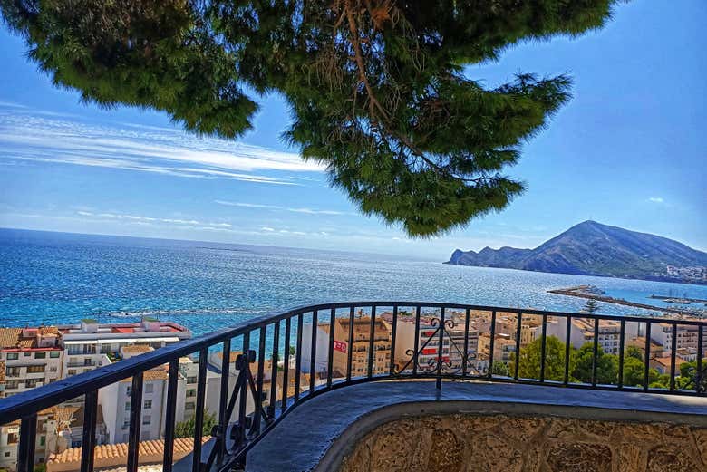 Vistas desde la costa de Altea