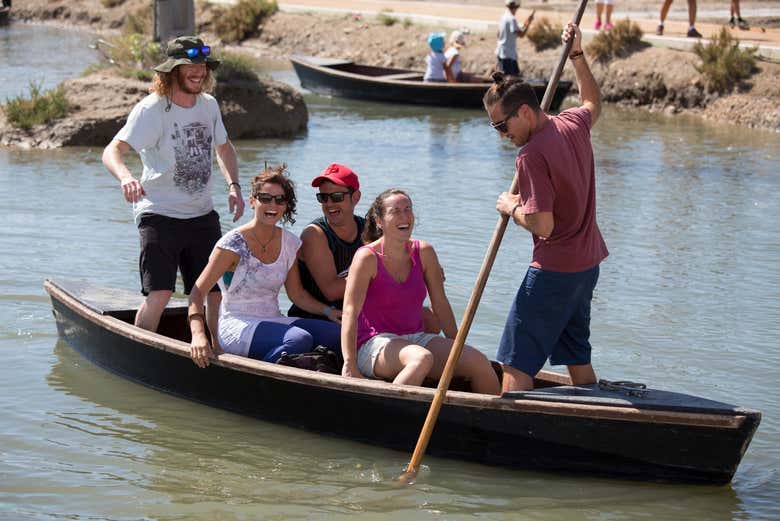Explicação sobre a pesca no Delta de l'Ebre
