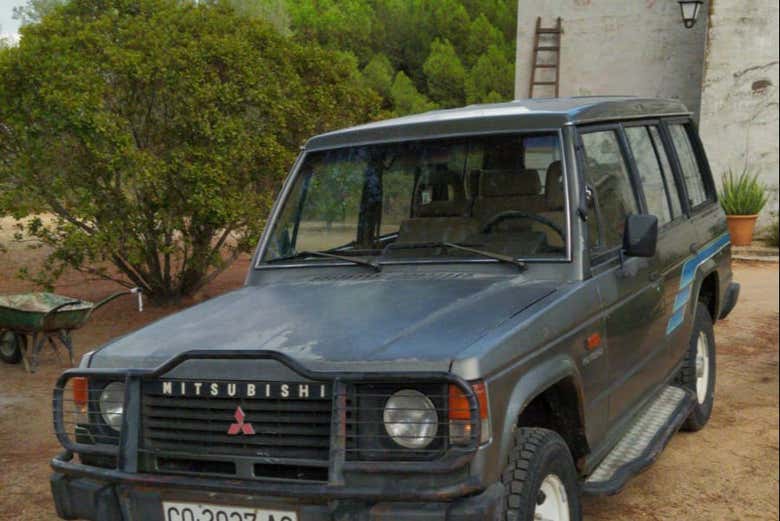 Listos para subirnos en el vehículo 4x4