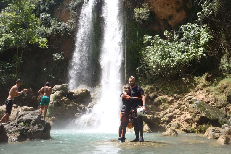 Descenso de barrancos en el Gorgo de la Escalera