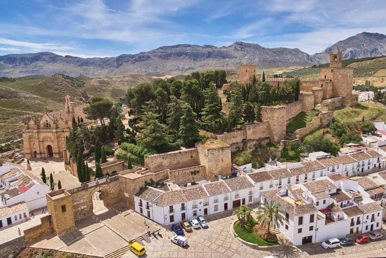 Vue aérienne sur l'Alcazaba