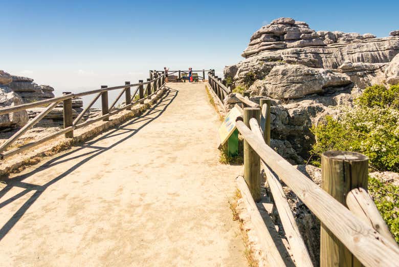 Un des sentiers du Torcal d'Antequera