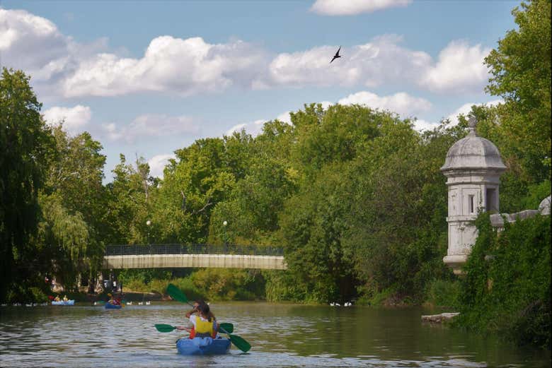 Navegando por el Tajo en kayak