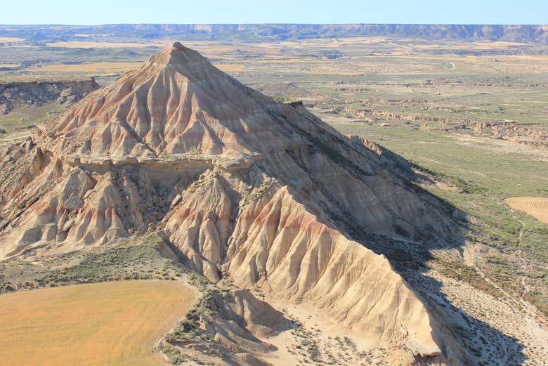 Bird's eye view of the Bardenas Reales