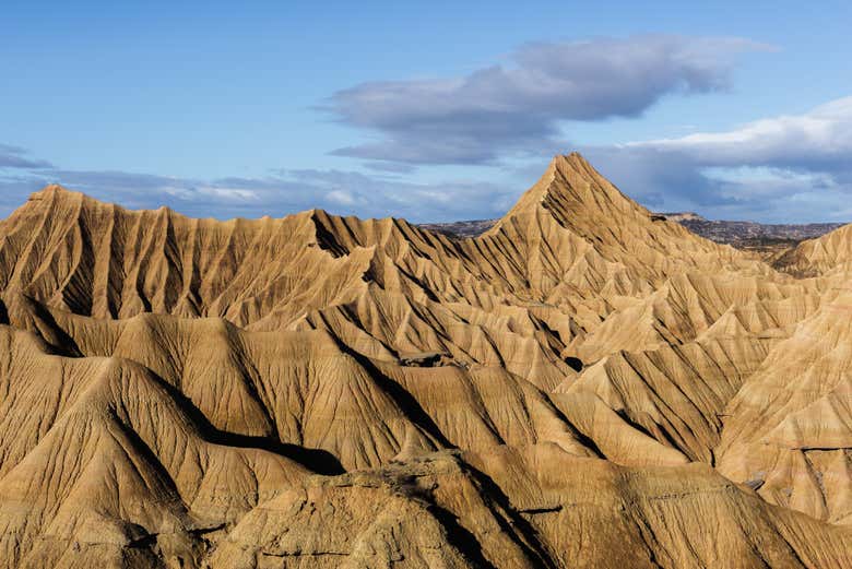 Las Bardenas Reales destacan por sus abruptos barrancos