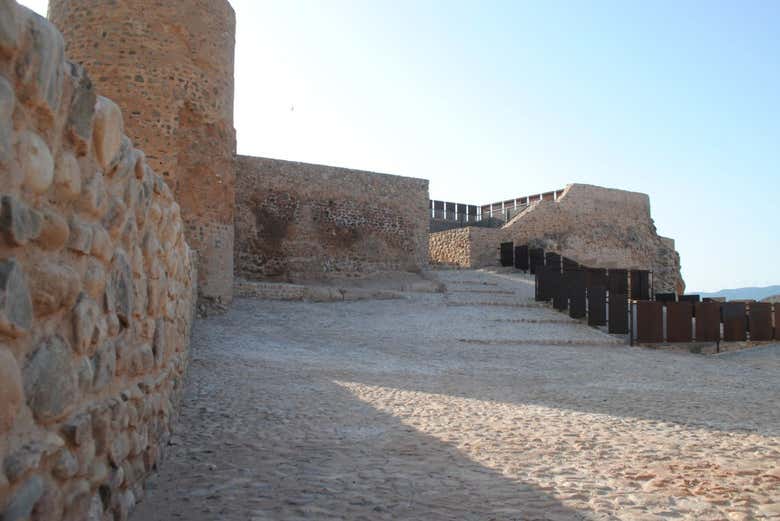 Recorriendo el castillo de Arnedo