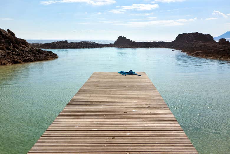 Embarcadero en Isla de Lobos