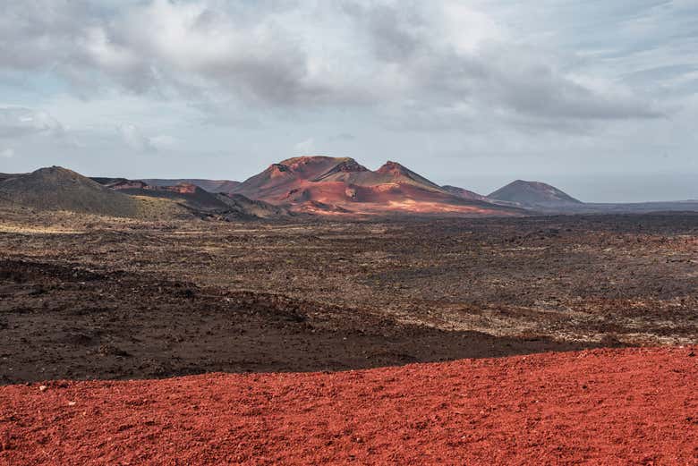 Disfrutando de los paisajes del Parque Nacional de Timanfaya