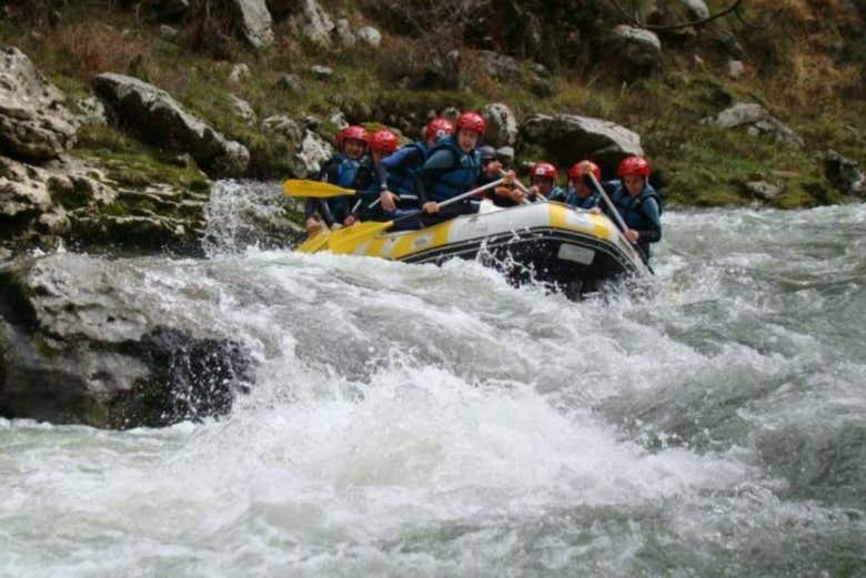 Rafting sul fiume Ebro