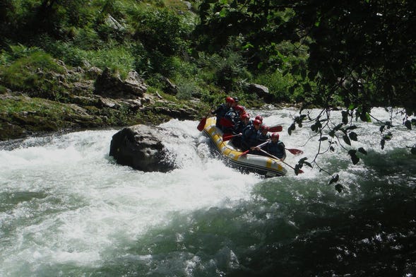 Rafting en el río Ebro