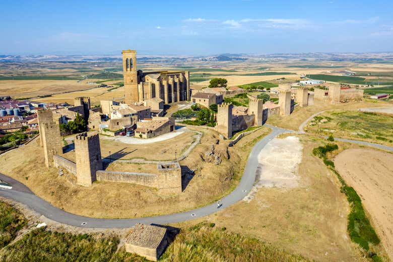 Vista aérea de Artajona