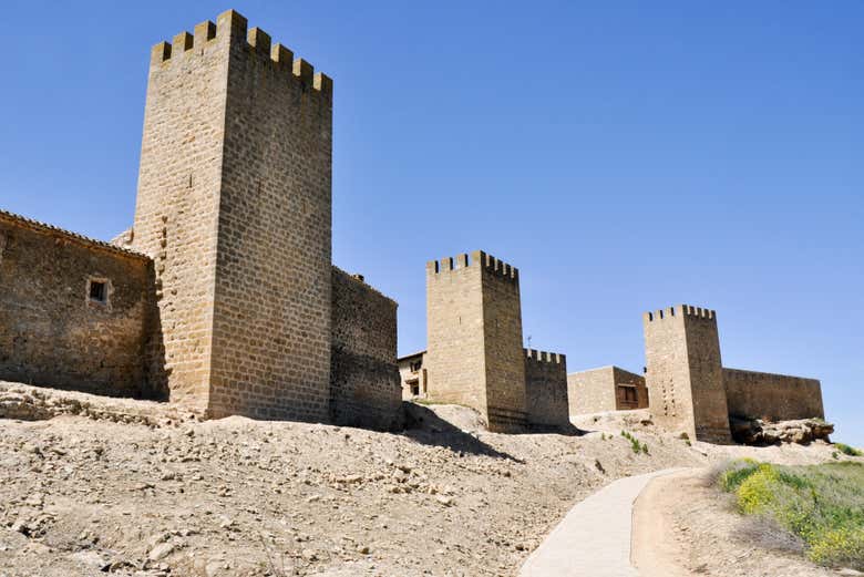 Durante la visita guiada por Artajona